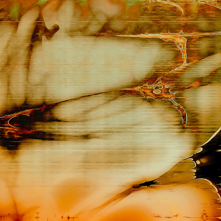 Elegant vintage background, antique texture. Designed grunge template with different color patterns: yellow (beige); brown; green; red (orange); blackの写真素材
