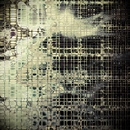 Old texture - perfect background with space for your text or image. With different color patterns: yellow (beige); brown; gray; cyan; white; blackの写真素材