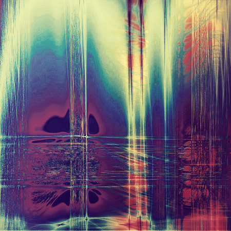 Art vintage background with space for text and different color patterns: yellow (beige); blue; red (orange); purple (violet); cyan; pinkの写真素材