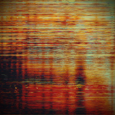 Abstract grunge weathered background of vintage texture. With different color patterns: yellow (beige); brown; blue; red (orange); blackの写真素材