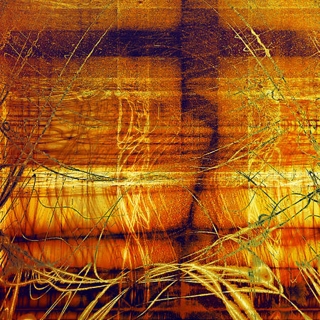 Grunge colorful texture for retro background. With different color patterns: yellow (beige); brown; green; red (orange); purple (violet)の写真素材