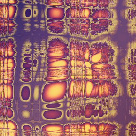 Old grungy stylish composition, vintage texture with different color patterns: yellow (beige); brown; gray; red (orange); purple (violet); pinkの写真素材