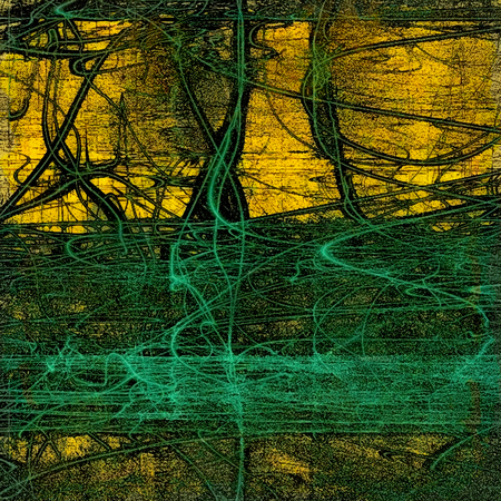 Creative elegant design used as retro background for your art project. With grunge texture and different color patterns: yellow (beige); brown; green; blue; blackの写真素材