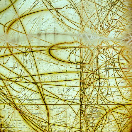 Antique grunge background with space for text or image. With different color patterns: cyan; yellow (beige); brown; gray; whiteの写真素材