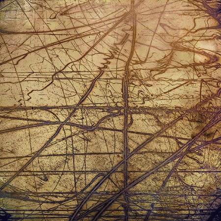 Abstract retro design composition. Stylish grunge background or texture with different color patterns: の写真素材
