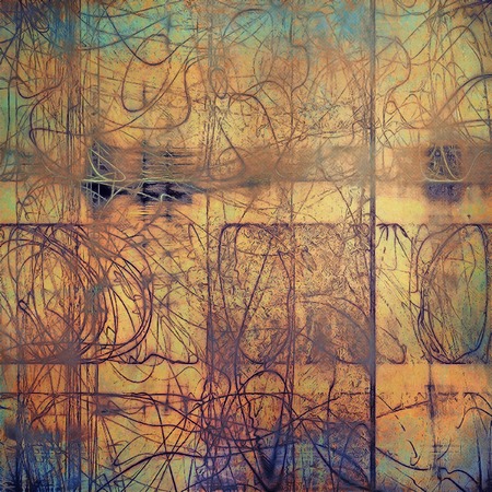 Old background with grunge decorative elements. Retro composition for your design. With different...