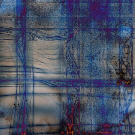 Aged textured background, macro closeup grungy backdrop with different color patterns:の写真素材