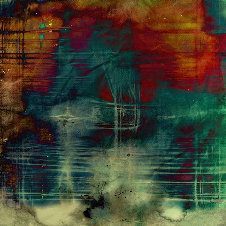 Old designed texture as abstract grunge background. With different color patternsの写真素材