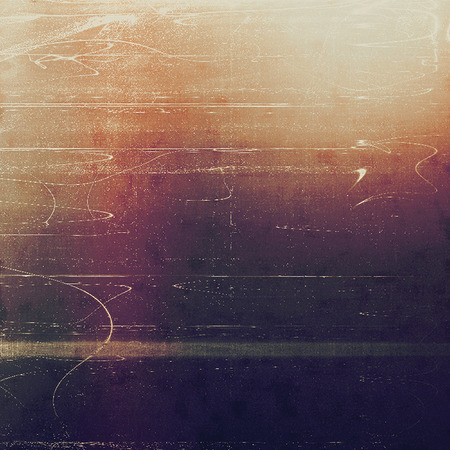 Highly detailed scratched texture, aged grungy background. Vintage style composition with different color patternsの写真素材