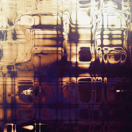 Damaged retro texture with grunge style elements and different color patterns