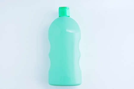 Body shower gel bottle on white background. Waveform.の写真素材