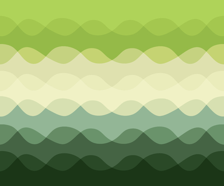 Abstract pattern with motion waves, curve green linesのイラスト素材