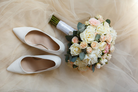 Sweet wedding Bouquet of the Brideの写真素材