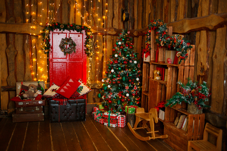 New Years decorations and giftsの写真素材