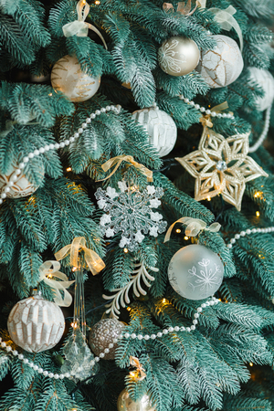 New Years decorations and giftsの写真素材
