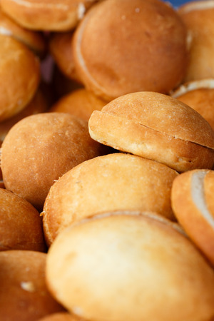 Fresh homemade burger bunsの写真素材