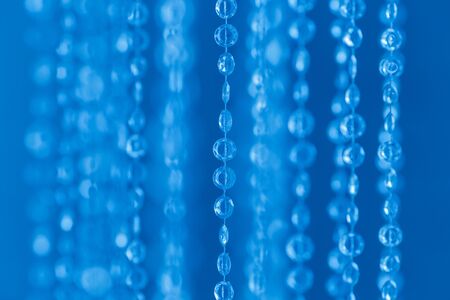 Blue electric bokeh glitter texture christmas abstract backgroundの写真素材