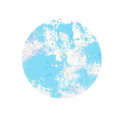 Round background. The Spots Were Drawn Manually. Liquid For Abstract Painting Of Indigo Color....