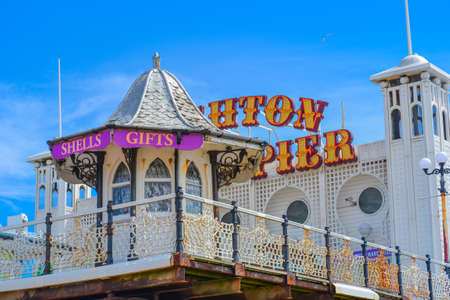 Brighton, UK, 27/06/2020: Great 'New' Brighton Pier.のeditorial素材