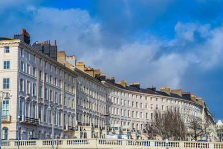Brighton architecture. Old town buildings.のeditorial素材