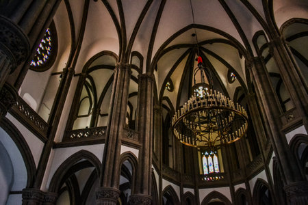 Las Palmas, Spain, 190921021: The Church of San Juan Bautista or Arucas Church, is a catholic temple located on the old town of Arucas, in Gran Canaria, Canary Islandsのeditorial素材
