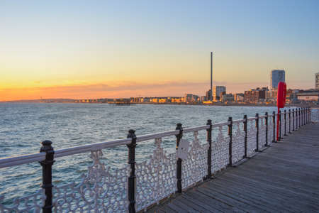 Brighton city view from the pierの写真素材