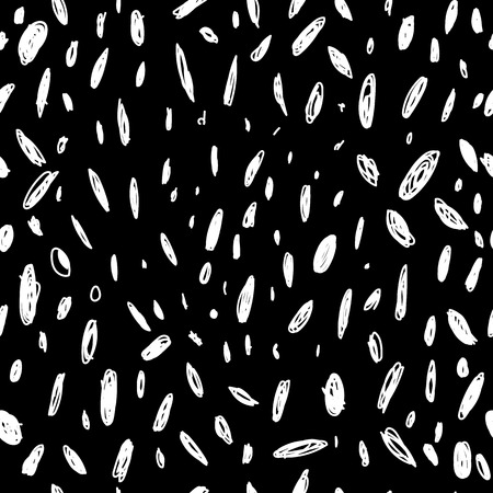 Black and white seamless hand drawn texture design for backgrounds. のイラスト素材