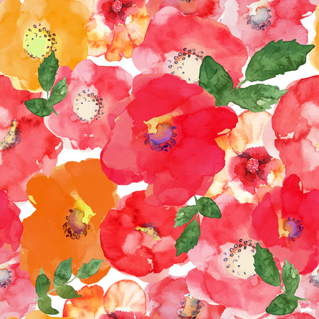 Abstract seamless watercolor hand painted background.のイラスト素材