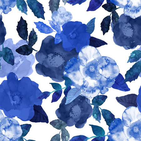 Abstract seamless watercolor hand painted background. のイラスト素材