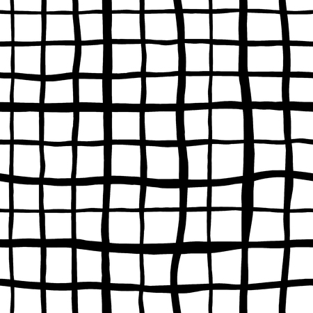 Black and white seamless hand drawn texture design for backgrounds. Vector illustration.のイラスト素材