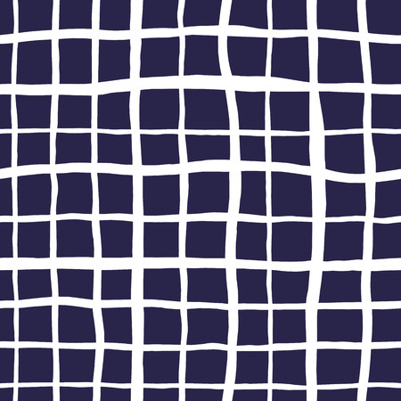 Blue and white seamless hand drawn texture design for backgrounds. Vector illustration.のイラスト素材