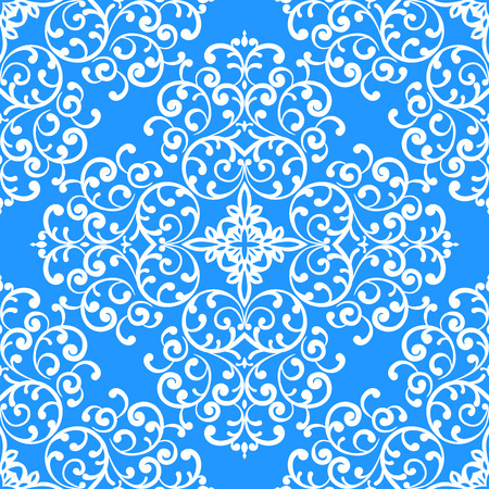 Seamless background with white lace decoration. Vector illustration.のイラスト素材