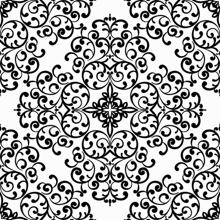 Seamless background in Victorian style. Vector illustration.のイラスト素材