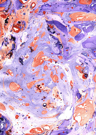Vector abstract hand drawn marbling illustration technique. Watercolor spot background.のイラスト素材