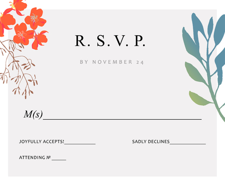 Wedding floral background. Colorful invitation, cards, menu for designs. Vector illustration.のイラスト素材