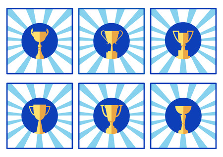 Icon cup, colored logo, vector illustrationのイラスト素材