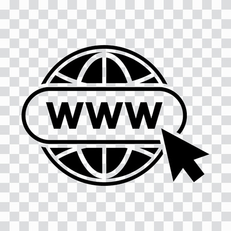 Website icon on transparent background. Vector illustration:: tasmeemME.com