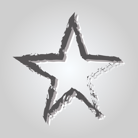 Star icon. Vector illustrationのイラスト素材