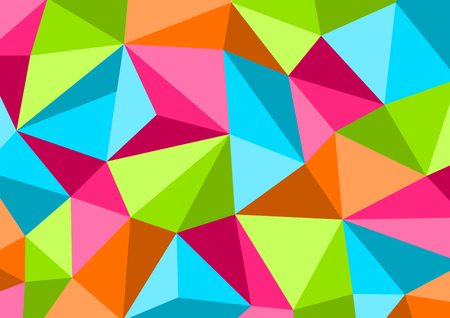 Colorful background in style Low Poly, geometric pattern. Vector illustrationのイラスト素材