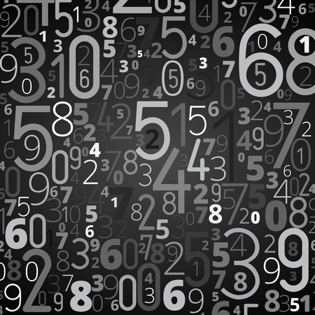 numbers backgroundのイラスト素材