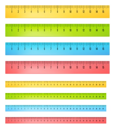 Rulers in centimeters and millimmeters. のイラスト素材