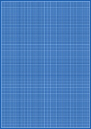 Blueprint millimeter paper A3 reel size sheet white backgroundのイラスト素材