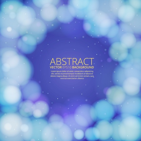 Design layout with bokeh - blue violet vector background with copy spaceのイラスト素材
