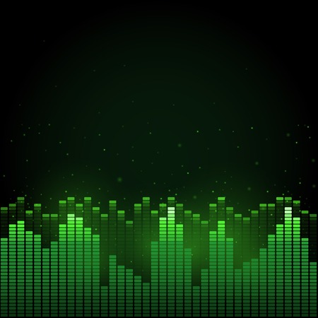 Techno equalizer, abstract technology vector backgroundのイラスト素材
