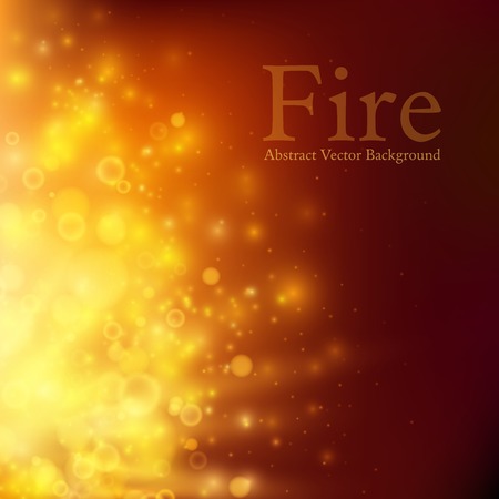 Abstract fire bokeh  Vector backgroundのイラスト素材