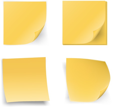 Stick notesのイラスト素材