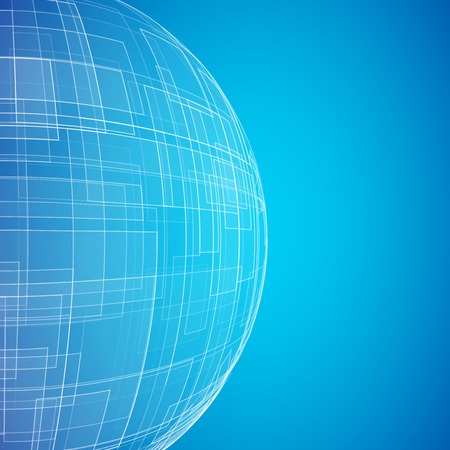 Blue planet iconのイラスト素材