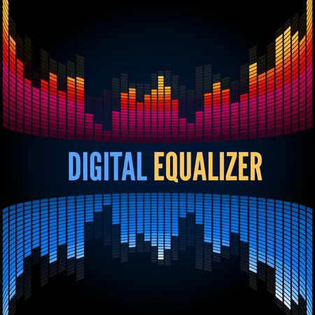 Abstract music equalizer.のイラスト素材
