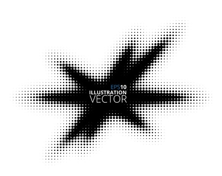 Star Halftoneのイラスト素材