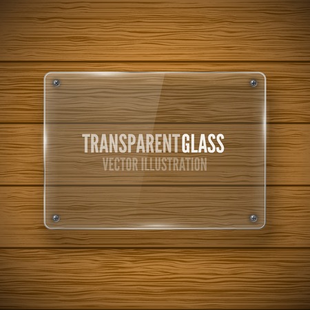 Glass framework and wood textureのイラスト素材